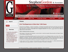 Tablet Screenshot of gordonlawoffices.net